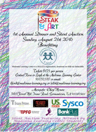 Steak and Art Invitation